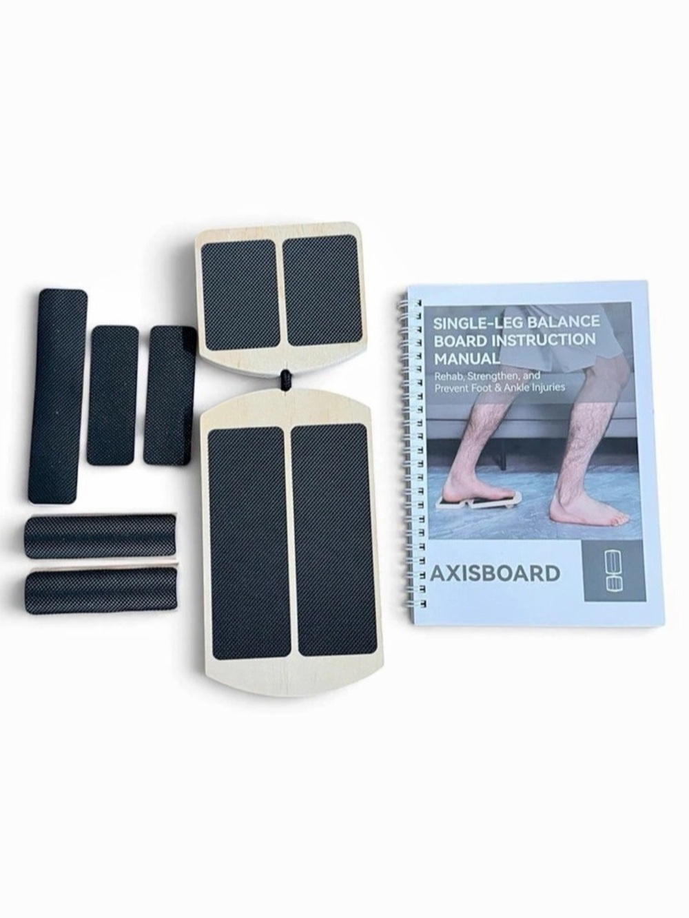 Axisboard Single-Leg Balance Board Instruction Manual Balance Board Set Black &